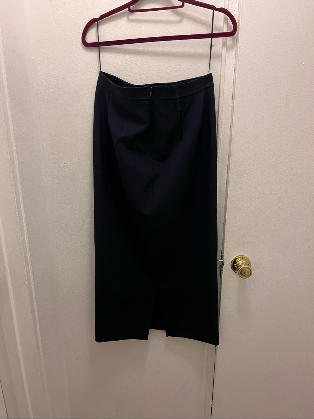 ZARA NAVY BLUE PENCIL MIDI SKIRT size M